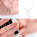 Oralgos Hip Hop Bow Loop Collarbone Chain Necklace - Adjustable Zircon Bowknot Jewelry for Daily Wear - International Shipping - Buy Online on GoSupps.com