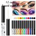 HONGZHUANG 12 Colors Matte Liquid Eyeliner Set - Waterproof and Sweatproof for Eye Makeup - Fast Dry Eyeline Pen - Cosplay and Everyday Use - Gift for Women - Buy Online on GoSupps.com