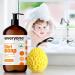3 in 1 Citrus & Mint Soap | Versatile Shampoo Body Wash Bubble Bath - Natural Ingredients | Pack of 4 | 32 oz | Refreshing Essential Oils - Buy Online on GoSupps.com