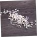 FRCOLOR Accessories bridal headpiece pearl hair accessories white hair accessories bridal comb wedding hair accessories bridal hair accessories wedding hair comb bride crystal Hair Comb - Buy Online on GoSupps.com
