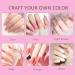 Acrylic Nail Kit: 6 Colors Powder & Liquid Set with Brushes and Forms - Professional & Beginner Acrylic Nail Extension Set - Buy Online on GoSupps.com