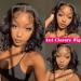 Lace Front Bob Body Wave Human Hair Wig 12 Inch Natural Color - Brazilian Virgin Remy, Glueless, Pre Plucked for Black Women - Buy Online on GoSupps.com