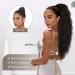 PORSMEER 28 Ginger Brown Long Beach Wave Ponytail Extension - Synthetic Drawstring Clip-In Hairpiece for Women - Buy Online on GoSupps.com
