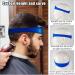 Curved Silicone Haircut Band Self Hair Trimming Guide for Men DIY Home Hair cutting Guidelines Neckline Shaving Template for Clippers Easy Use Tool Soft Portable (Blue) - Buy Online on GoSupps.com