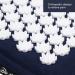 Dr Relief Acupressure Mat & Pillow Set - Quick Back & Neck Pain Relief - Sciatica & Stress Relief - Navy - Buy Online on GoSupps.com