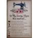 Vintage Metal Tin Sign,Sewing Room Poster, in My Sewing Room Thou Shalt Not. Sewing Room Decor, Indoor/Outdoor Home Bar Coffee Kitchen Wall Decor 8x12inch