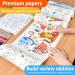 2 Pack Children's Drawing Roll - Animal Coloring Paper for Kids - Sticky DIY Painting Paper Rolls - Wall Coloring Stickers - Coloring Books - Dinosaur and Astronaut Theme - 79 x 11.8 - Toddler Friendly - Buy Online on GoSupps.com