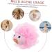 SEWACC Loofah Back Scrubber & Bath Sponge - Pink Shower Puff for Women & Kids | Skin Scrubber & Bathroom Accessories - Buy Online on GoSupps.com