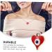 Lurrose 300 Pcs Heart Shaped Eye Material Heart Earrings Evil Eye Charm Pendants Round Apparel Resin Crafts - Buy Online on GoSupps.com