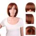 Mapofbeauty 12 Straight Bob Wig - Ginger Orange Synthetic Heat-Resistant Hair for Cosplay & Parties - Buy Online on GoSupps.com