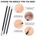 Pore Removal Tool Acne Blackhead Remover Kit | 7Pcs Stainless Steel Extractor Set in Leather Bag - Buy Online on GoSupps.com