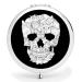 BYBART Metal Compact Mirror  2-sided with 2X and 1X Magnifying Handheld Makeup Mirror - Perfect for Purse Pocket Travel - Cat Skull 7