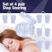 Set of 4 Anti Snoring Nose Plugs - Snore Stopper Nasal Vents for Improved Breathing and Sleep Quality - Buy Online on GoSupps.com