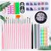 Housoutil 1 Set Nail Art Brush Nail Rhinestone Manicure Pedicure Kit Nail Painting Tools Nail Art Pen Manicure Kit Nail Dotting Pen Nail Polish Kit Nails Rhinestones Nail File Painted 20X2X1CM As Shown - Buy Online on GoSupps.com