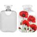NAANLE 2L Hot Water Bottle with Floral Cover - Large Transparent Heat Therapy for Menstrual Cramps & Pain Relief - Buy Online on GoSupps.com