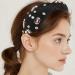 Valentine Day Rhinestone Knotted Headband for Women with Top Knot Design Exquisite Appearance for Matching Clothes (Black) - Buy Online on GoSupps.com