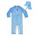 weVSwe Baby Toddler Boy Swimsuit UPF 50+ Sun Protection Rash Guard Swimwear with Crotch Zipper 0-3 Years 6-12 Months Blue