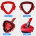 Triangular Spin Mop Brush Head Replacement - 3PC Thick Bristle 180 Rotatable Schrubberkopf for Kitchen Floors & Sinks - International Shipping Available - Buy Online on GoSupps.com