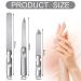 3-Piece Stainless Steel Nail Files Set with Leather Case - Double Sided Metal Files for Manicure and Pedicure - Fine and Coarse Buffers for Fingernail and Toenail Care - Buy Online on GoSupps.com