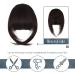 BARSDAR Clip in Fringe Human Hair 100% Real Hair Extensions - Dark Brown French Bangs for Women - Washable and Dye-able - Pack of 1 - Buy Online on GoSupps.com
