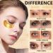24K Gold Under Eye Patches (30 Pairs) - Collagen Gel Mask for Dark Circles Puffiness and Wrinkles - Nourishing Gift for Men & Women - Buy Online on GoSupps.com