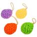4pcs Bath Bath Ball Natural Loofa Skin Cleaning Tool Honeycomb Loofah Sponge Degree Body Wash for Men Infant Tub Drop Shape Baby Sponge Brush Hydrophilic Polyurethane
