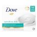 Dove Beauty Bar More Moisturizing Than Bar Soap for Softer Skin Fragrance-Free Hypoallergenic Beauty Bar Sensitive Skin With Gentle Cleanser 3.75 oz 14 Bars