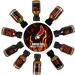 Ring of Fire Chilli Challenge Game Hot Sauce Gift Set - 10 x 20ml Including Carolina Reaper - Perfect Secret Santa & Novelty Gift - Buy Online on GoSupps.com