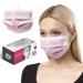 HARD 50 pieces Disposable Face Masks | Made in Germany | Type IIR & CE certified | Breathable Triple Layer - Filtration 99 78% | Elastic Earloops | Mouth Cover - Adults - Rosa 50 Piece standard size (17 5 cm x 9 5 cm) Rosa