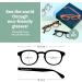 High-Quality Sustainable Reading Glasses +2.5 - Olive Round - Flexible Design for Men & Women - Danish Eco-Friendly Choice - Buy Online on GoSupps.com