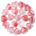 MAIBAOTA Cherry Quartz Healing Crystals Gemstones Pocket Gifts Heart-Shaped Nature Spiritual Energy for Women Men Reiki Divination Balancing Yoga Meditation 10PCS