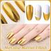 Gold Nail Polish - 3D Mirror Metallic Nail Varnish - Quick Dry Metal Effect Chrome Nail Polish - Breathable French Manicure Nail Polish Nail Paint - Non Toxic & No Need Nail Lamp - Buy Online on GoSupps.com