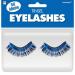 Amscan 397281.22 Non Toxic Self Adhesive Tinsel False Eyelashes  Blue