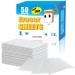50 Count Magic Eraser Sheets, Magic Cleaning Sponge Disposable, Thin Nano Cleaner Pads Eraser Wipes for Kitchen Shoe Furniture Bathroom Shower Sink Hard-to-Reach Places