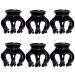 RC Roche Ornament 6 Pcs Womens Pumpkin Hair Claw Clips - No Slip Grip, Strong & Durable, Premium Quality Beauty Accessory - Medium Black (Pack of 6) - Buy Online on GoSupps.com