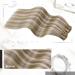 Moresoo Brown & Platinum Blonde Highlight Clip in Human Hair Extensions - 16 Inch, 7 Pieces, 120g - #9A/60 - Buy Online on GoSupps.com