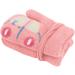 Cute Fox Knitting Short Full Finger Gloves for Toddler Kids | Thermal Plush Lining | 1-3 Yrs | Perfect for Winter, Cycling, Camping | Car/Pink - Buy Online on GoSupps.com