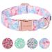 Unique Style Paws Summer Dog Hales Band Blue College Joundries and Linen For collar pink flower dog wide chain dog collar tensile band gifts for small medium large dogs L L Dlfh