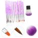 minkissy 1 Set Dust Brush Suit Pen Brush Detailing Brush Kit Manicure Brush Nail Polishing Brush 3d Acrylic Rod - Buy Online on GoSupps.com