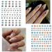Evil Eye Nail Art Stickers Decals - 3D Self-Adhesive Nail Supplies for Women - Witch Nail Design - 6 Sheets - Buy Online on GoSupps.com