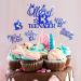 17 Pcs Official 13th Teenager Cake Toppers Giltter Blue Number 13 Pick Cake Decoration Official Teenager Cake Topper with Ballon Cheers to 13 Fabulous Birthday Decoration for 13th Birthday Party - Buy Online on GoSupps.com