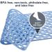 YINENN Non-Slip Bath Shower Mat | Machine Washable, Latex & Phthalate Free | Soft Bathroom Mat with Suction Cups | 30x17 Inch, Light Blue - Buy Online on GoSupps.com