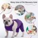 Kuoser Dog Recovery Suit - E-Collar Alternative for Male & Female Dogs Post-Surgery Comfort & Healing Anti-Lick Bodysuit Purple - Buy Online on GoSupps.com