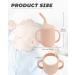 Silicone Sippy Cup for Baby 6 Months - Toddler & Baby Straw Cup (Blush) - Buy Online on GoSupps.com