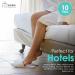 World Amenities Premium Spa Slippers Bulk - 10 Pairs, Unisex | Individually Wrapped Hotel & Travel Amenities | Ultra Soft Disposable Guest Slippers - White - Buy Online on GoSupps.com