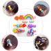 28-Piece Glitter Hair Clips Set for Girls - Cute Cartoon Hair Accessories & Flower Designs - Buy Online on GoSupps.com
