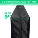 JMEXSUSS Heavy-Duty Regulation Size Cornhole Bag Carrying Case - Padded Shoulder Strap - Outdoor Games - Black - Buy Online on GoSupps.com