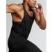 ATHLIO Men's Dry Fit Y-Back Muscle Tank Tops 3 Pack - Black/Charcoal/Navy - Large - Buy Online on GoSupps.com