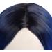 Blue Long Ombre Black Wigs for Women - Dark Root Middle Part | Perfect for Cosplay Parties & Costumes | Shop Now! - Buy Online on GoSupps.com