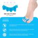 4-Piece Silicone Toe Spreader - Hallux Valgus Correction & Hammer Toe Separator for Pedicure & Toe Alignment - Buy Online on GoSupps.com